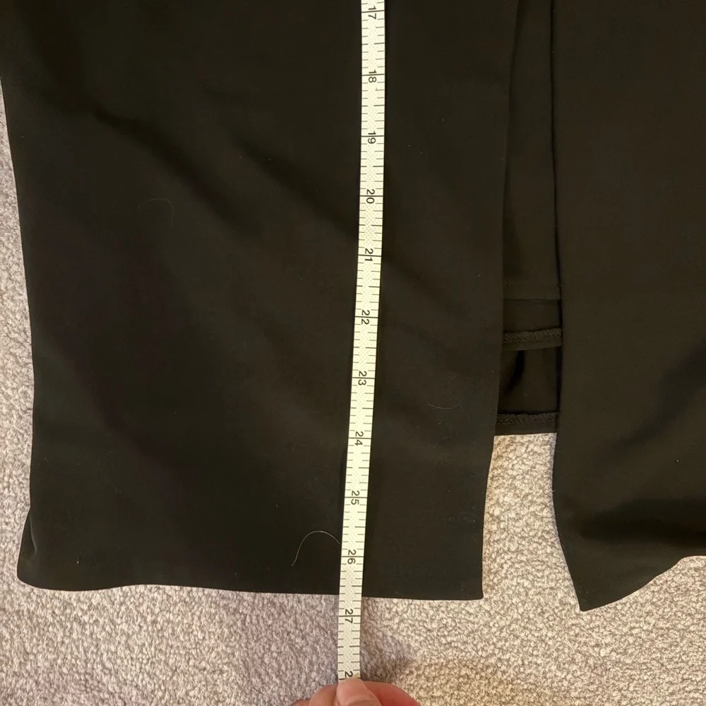 SALE! Women’s Black Ruffled 3-Piece Skirt Suit with Cut-Out SilkTrim - Picture 8 of 9